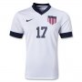 2013 USA #17 ALTIDORE Home White Soccer Jersey Shirt