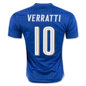 Italy Home Soccer Jersey 2016 VERRATTI #10