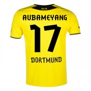 13-14 Borussia Dortmund #17 Aubameyang Home Jersey Shirt