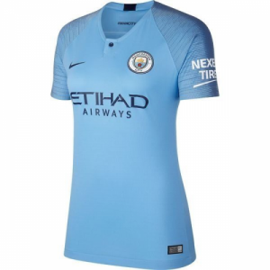 Womens 18-19 Manchester City Home Soccer Jersey Shirt