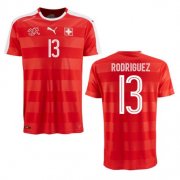 Switzerland Home Soccer Jersey 2016 13 Rodriguez