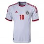 2013 Mexico #10 G. DOS SANTOS Away White Soccer Jersey Shirt