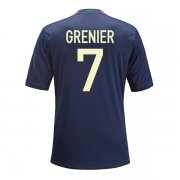 13-14 Olympique Lyonnais #7 Grenier Away Black Jersey Shirt