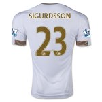 Swansea City Home Soccer Jersey 2015-16 SIGURDSSON #23