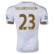 Swansea City Home Soccer Jersey 2015-16 SIGURDSSON #23