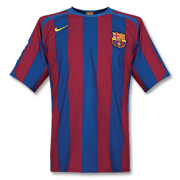 Barcelona 05/06 Home Red&Blue Retro Soccer Jerseys Shirt