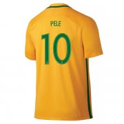 Brazil Home Soccer Jersey 2016 PELE #10