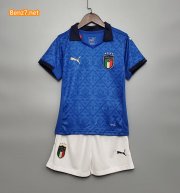 Children Italy Home Soccer Suits 2020 EURO
