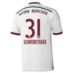 Bayern Munich 14/15 SCHWEINSTEIGER #31 Away Soccer Jersey