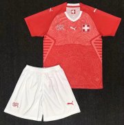 Kids Switzerland Home Soccer Kit 2018 World Cup (Shirt+Shorts)