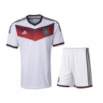 2014 Germany Home White Soccer Jersey Kit(Shirt+Shorts)