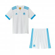 Kids Marseille Home Soccer Kit 2017/18 (Shirt+Shorts)