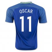 Brazil Away Soccer Jersey 2016 OSCAR 11