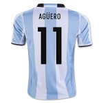 Argentina Home Soccer Jersey 2016 AGUERO #11