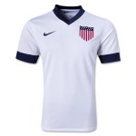 2013 USA Home White Soccer Jersey Shirt(Player Version)