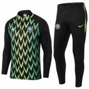 2018 Nigeria Tracksuits Green/Black and Pants