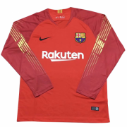 18-19 Barcelona Orange Goalkeeper Long Sleeve Soccer Jersey Shirt