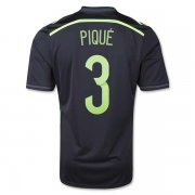 14-15 SPAIN PIQUE #3 AWAY SOCCER JERSEY