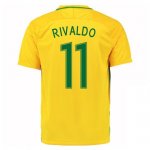 Brazil Home Soccer Jersey 2016/17 Rivaldo 11