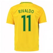 Brazil Home Soccer Jersey 2016/17 Rivaldo 11