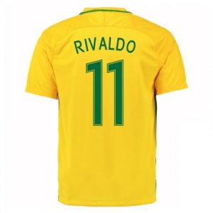 Brazil Home Soccer Jersey 2016/17 Rivaldo 11