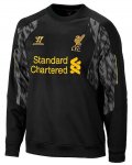 13-14 Liverpool Black Long Sleeve Crew Sweatshirt