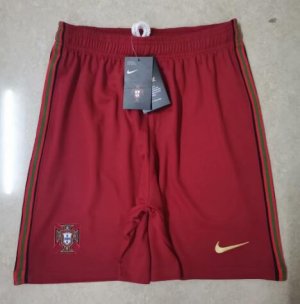 Portugal Home Red Soccer Shorts 2020