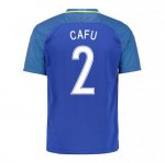 Brazil Away Soccer Jersey 2016 Cafu 2