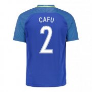 Brazil Away Soccer Jersey 2016 Cafu 2