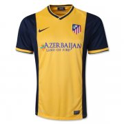 13-14 Atletico Madrid Away Yellow Soccer Jersey Shirt