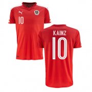 Austria Home Soccer Jersey 2016 10 Kainz