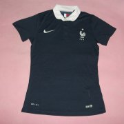 Women France 2014 World Cup Home Soccer Jersey kit