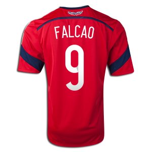 2014 FIFA World Cup Colombia Radamel Falcao #9 Away Soccer Jersey