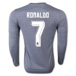Real Madrid LS Away Soccer Jersey 2015-16 RONALDO #7