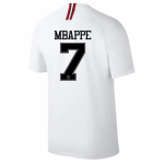 Mbappe #7 18-19 PSG 3rd White Soccer Jersey Shirt
