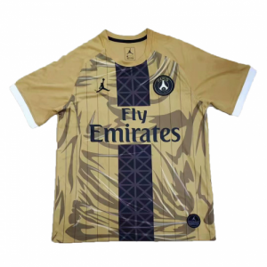 2019-20 PSG Air Jordan Flying Beyond Shirt Gold