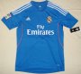 13-14 Real Madrid Away Blue Soccer Jersey Shirt