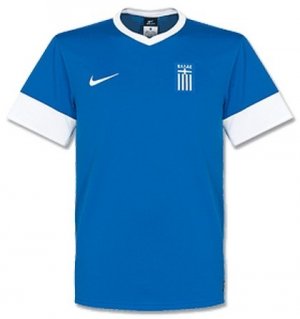 2013-14 Greece Away Soccer Jersey Football Shirt