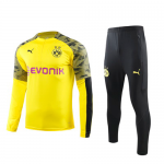 Borussia Dortmund Yellow Zipper Sweat Shirt Kit 19/20 (Top+Trouser)