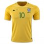 Brazil Home Soccer Jersey 2016 NEYMAR JR #10