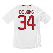 13-14 AC Milan #34 De Jong Away White Soccer Shirt