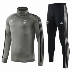 2018-19 Juventus Tracksuits High Collar Khaki and Pants