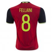 Belgium Home Soccer Jersey 2016 FELLAINI #8