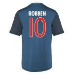 13-14 Bayern Munich #10 Robben Away Black&Blue Jersey Shirt