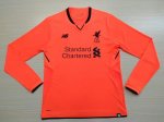Liverpool Third Soccer Jersey 2017/18 LS Orange