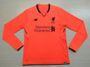 Liverpool Third Soccer Jersey 2017/18 LS Orange
