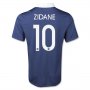 2014 France ZIDANE#10 Home Navy soccer Jersey Shirt