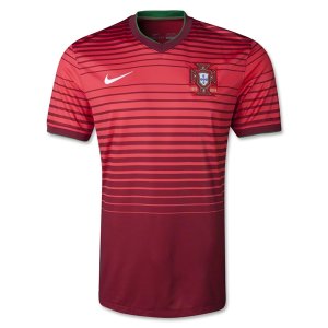 2014 FIFA World Cup Portugal Home Red Soccer Jersey Football Shirt