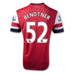 13/14 Arsenal #52 Bendtner Home Red Soccer Jersey Shirt