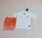 Kids Holland(Netherlands) Away Soccer Kit 2015-16(Shirt+Shorts)